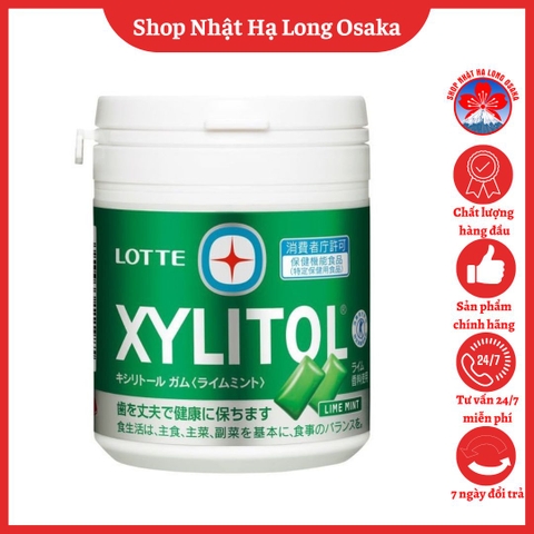 KẸO CAO SU XYLITOL VỊ CHANH BẠC HÀ 143G - 4903333187560