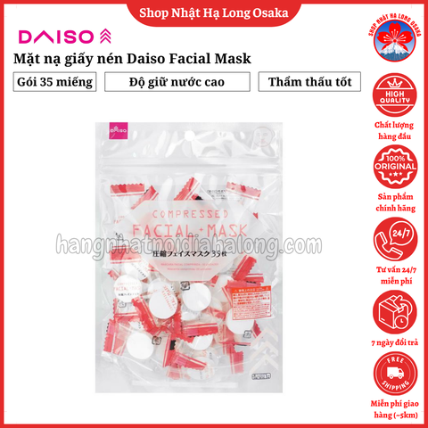 MẶT NẠ GIẤY NÉN DAISO FACIAL MASK GÓI 35 MIẾNG - 4549131456028
