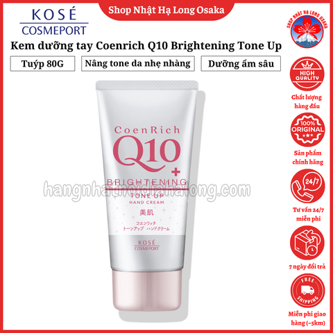 KEM DƯỠNG DA TAY COENRICH Q10 TONE UP TRẮNG MỊN TỨC THÌ, DƯỠNG ẨM LÂU DÀI 80G - 4971710587579