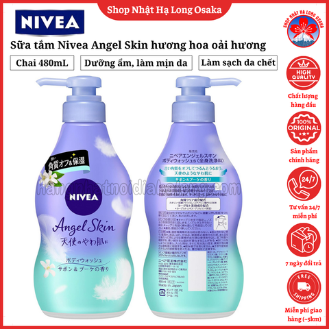 SỮA TẮM NIVEA ANGEL SKIN HƯƠNG XÀ PHÒNG & HOA OẢI HƯƠNG 480ML - 4901301361707