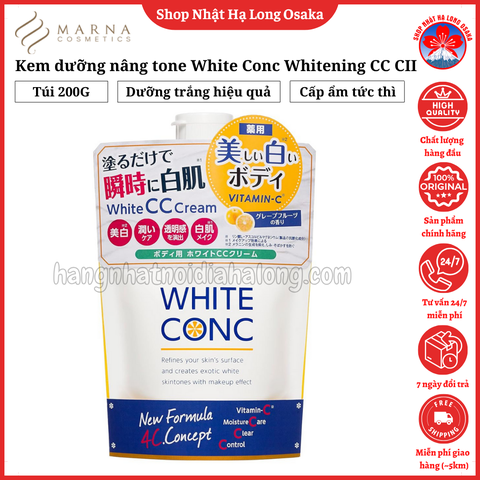 KEM DƯỠNG TRẮNG NÂNG TONE WHITE CONC WHITENING CC CII 200G - 4990110005520
