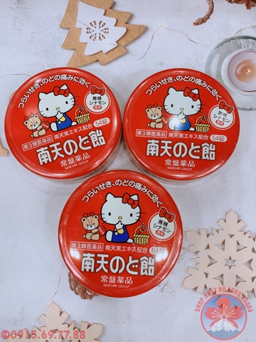 KẸO NGẬM HO HELLO KITTY SANRIO 54 VIÊN - 4987156212074