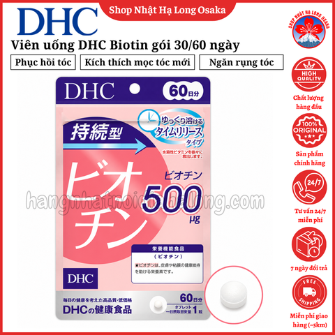 VIÊN UỐNG DHC BIOTIN NGĂN NGỪA RỤNG TÓC KÍCH THÍCH MỌC TÓC