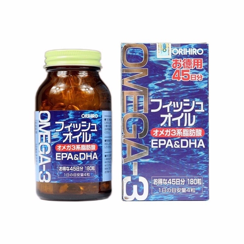 DẦU CÁ OMEGA 3 ORIHIRO 180 VIÊN - 4971493105779