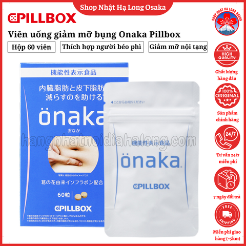 VIÊN UỐNG GIẢM MỠ BỤNG ONAKA PILLBOX HỘP 60 VIÊN - 4571139244314