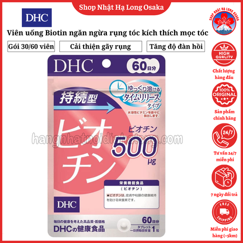 VIÊN UỐNG DHC BIOTIN NGĂN NGỪA RỤNG TÓC KÍCH THÍCH MỌC TÓC