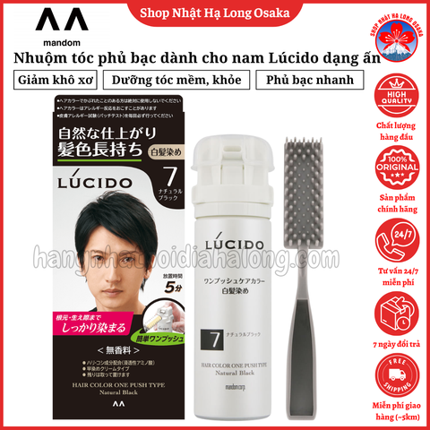 NHUỘM TÓC PHỦ BẠC CHO NAM LÚCIDO DẠNG ẤN ĐỦ MÀU