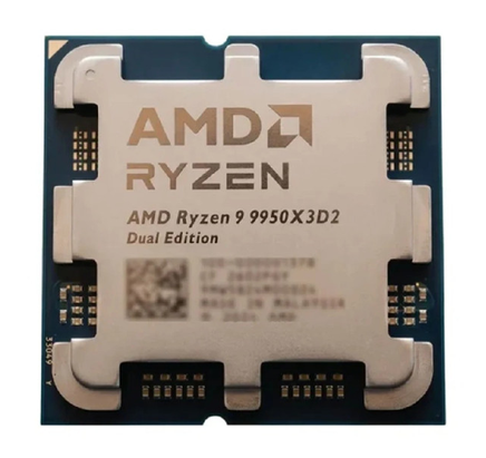 CPU AMD Ryzen 9 9950X3D2 - TRAY - (AMD AM5 - 16 Core - 32 Thread - Base 4.3Ghz - Turbo 5.6Ghz - Cache 208MB)