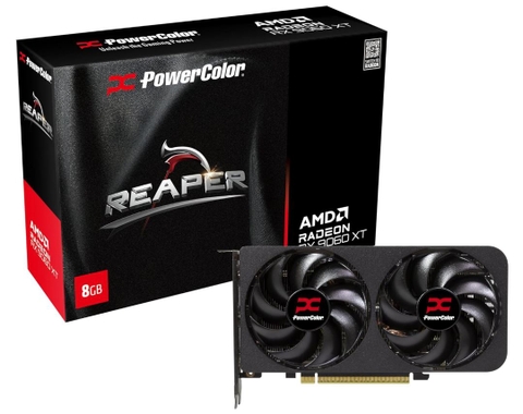 VGA PowerColor AMD Reaper Radeon RX 9060 XT 8GB GDDR6 (RX9060XT 8G-A) (2 Fan)