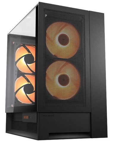 Vỏ Case Cougar OmnyX Mid Tower ATX ( 4x 160mm Pre-installed ARGB PWM Fans, 360mm Radiator Support) - Màu Đen