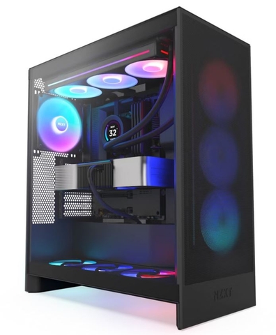 Vỏ Case NZXT H7 Flow RGB (2024) All Black - Màu Đen - (CM-H72FB-R1)