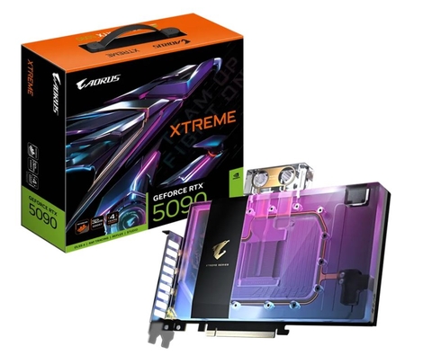 VGA Gigabyte AORUS RTX 5090 XTREME WATERFORCE WB 32GB - (N5090AORUSX WB-32GD)