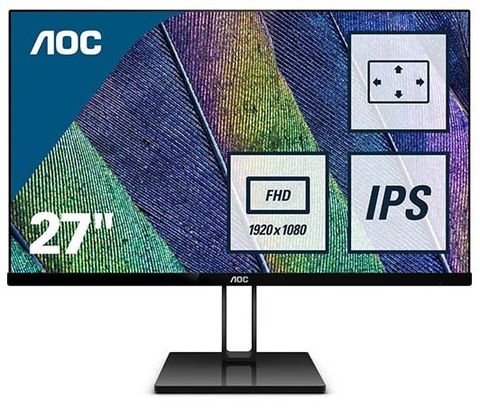 Màn hình AOC 27V2Q  (27 inch/ FHD/IPS/75Hz/5ms/250 nits/HDMI+DP)