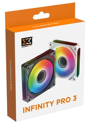 Fan Case Xigmatek - Infinity Pro 3 ARGB - Màu Đen (Fan Sync main)