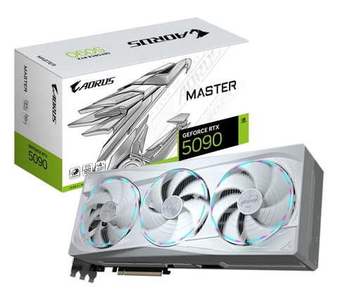 VGA Gigabyte RTX 5090 AORUS MASTER ICE 32GB (3 Fan) - (N5090AORUSM ICE-32GD) - Màu Trắng
