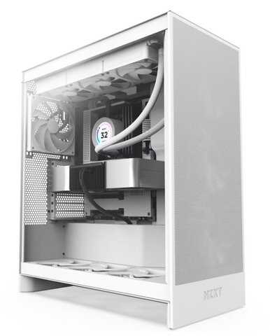 Vỏ Case NZXT H7 Flow (2024) All White - Màu Trắng - (CM-H72FW-01)