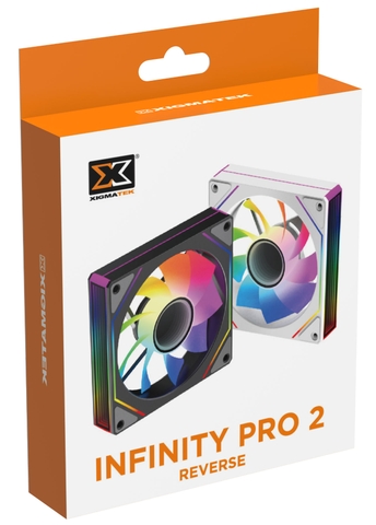 Fan Case Xigmatek - Infinity Pro 2 Arctic Reverse - (Fan cánh ngược) - Màu Trắng (Fan Sync main)