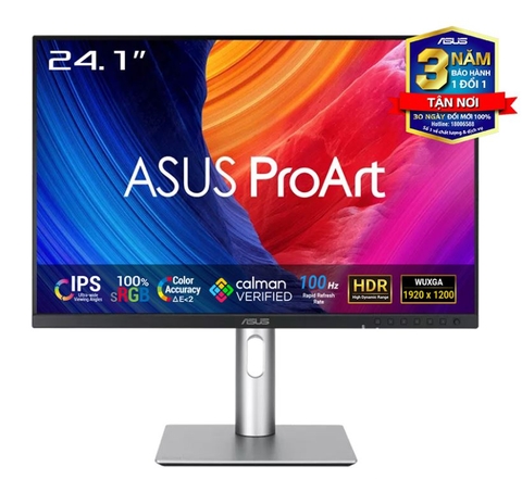 Màn hình Asus - ProArt PA248QFV (24.1 inch - IPS - WUXGA - 100Hz - 5ms - Speaker)