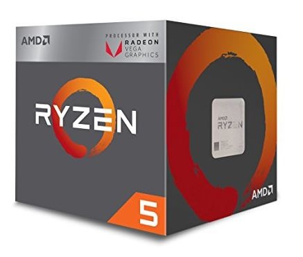 CPU AMD Ryzen 5 3400G, with Wraith Spire cooler/ 3.7 GHz (4.2 GHz with boost) / 6MB / 4 cores 8 threads / Radeon Vega 11 / 65W / Socket AM4