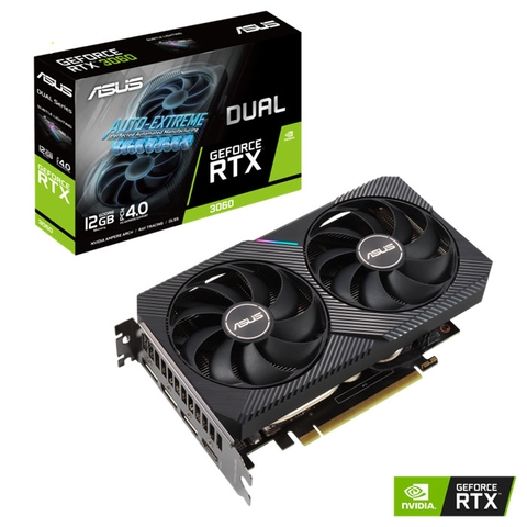 VGA ASUS Dual GeForce RTX 3060 V2 O12GB GDDR6 (DUAL-RTX3060-12G-V2)