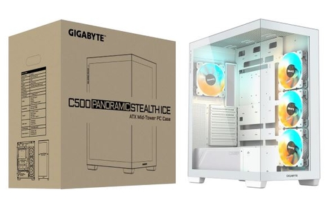 Case Gigabyte - C500PI Panoramic Stealth ICE - White (GB-C500PI-ST) - Màu Trắng
