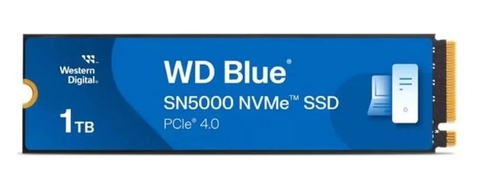 SSD WD Blue SN5000 1TB NVMe PCIe (Gen4x4) (WDS100T4B0E)