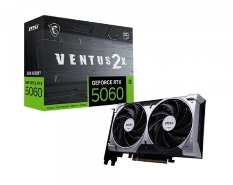 VGA MSI RTX 5060 8G VENTUS 2X OC (2 Fan) - (G5060-8V2C)