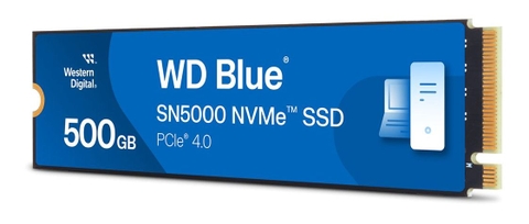 SSD WD Blue SN5000 500GB NVMe PCIe (Gen4x4) (WDS500G4B0E)