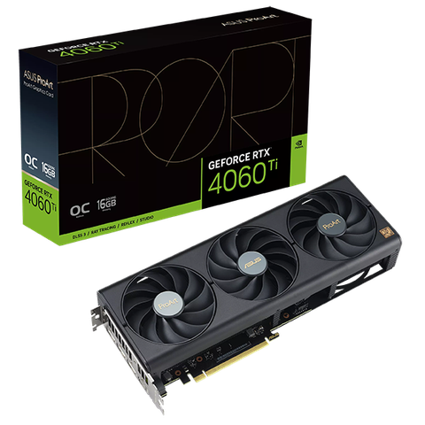 VGA ASUS ProArt GeForce RTX 4060Ti OC Edition 16GB GDDR6