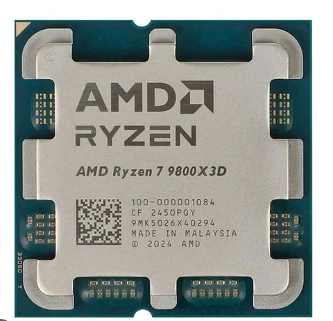 CPU AMD Ryzen 7 9800X3D - TRAY - (4.7GHz Boost 5.2GHz / 8 nhân 16 luồng / 104MB / AM5)