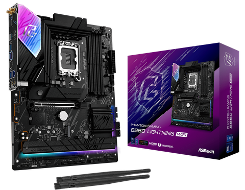 Mainboard Asrock Phantom Gaming B860 Lightning WiFi (DDR5) - Intel