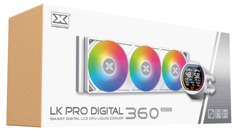 Tản nhiệt nước Xigmatek LK Pro 360 Digital Arctic - Màu Trắng (3 Fan)