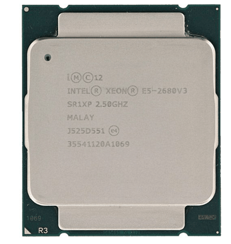 CPU Intel Xeon E5-2680 v3 (2.50GHz turbo up to 3.30GHz, 12 nhân, 24 luồng, 30MB Cache, 120W)