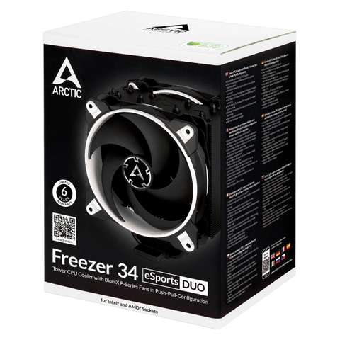 Tản nhiệt khí Arctic Freezer 34 eSports Duo White - Màu Trắng