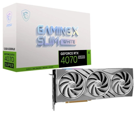 VGA MSI RTX 4070 SUPER 12GB GAMING X SLIM WHITE (Màu Trắng)