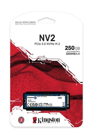 SSD Kingston NV2 M.2 PCIe GEN4 NVMe 250GB SNV2S/250G