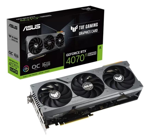 VGA Asus Tuf Gaming RTX 4070Ti Super 16GB GDDR6X OC Edition (TUF-RTX4070TIS-O16G-GAMING)