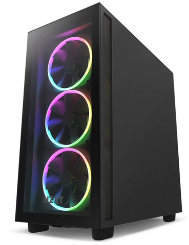 Vỏ case NZXT H7 Elite RGB All Black - Màu Đen