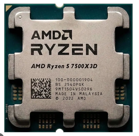 CPU AMD Ryzen 5 7500X3D - TRAY - (AM5, 6 Nhân/12 Luồng, Max 4.5 GHz)