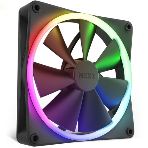 Fan Case NZXT F140RGB - 140mm RGB Fans - Single Black (RF-R14SF-B1)