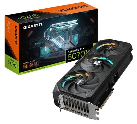 VGA Gigabyte Aorus RTX 5070Ti Master 16G (GV-N507TAORUS M-16GD) (3 Fan)