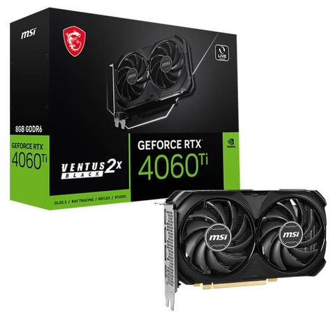 VGA MSI RTX 4060Ti VENTUS 2X BLACK 8G