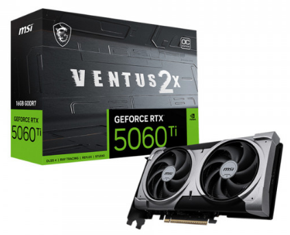 VGA MSI GeForce RTX 5060Ti 16G Ventus 2X Plus (2 Fan)