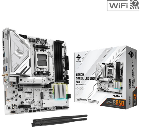 Mainboard Asrock B850M Steel Legend WiFi (AMD) - (DDR5)