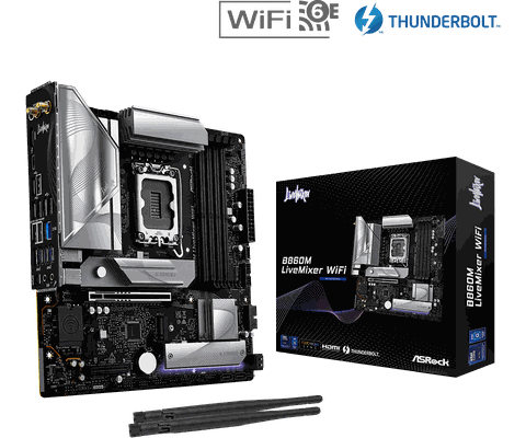 Mainboard Asrock B860M LiveMixer WiFi (DDR5) - Intel