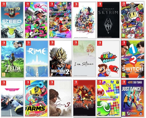 List đĩa game mới Nintendo Switch