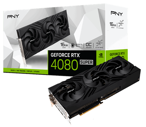 VGA PNY RTX 4080 SUPER 16GB VERTO - Overclocked Triple Fan (3 Fan)