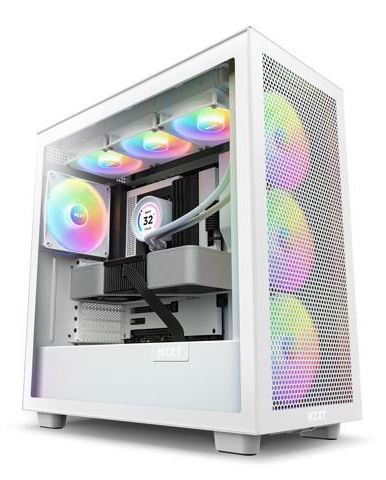 Vỏ Case NZXT H7 Flow RGB White - Màu Trắng (CM-H71FW-R1)