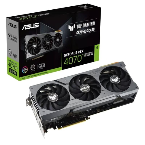 VGA Asus Tuf Gaming RTX 4070Ti Super 16GB GDDR6X (TUF-RTX4070TIS-16G-GAMING)