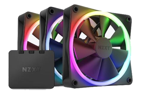 Fan Case NZXT F120RGB - 120mm RGB Fans - Triple Black (F-R12TF-B1)